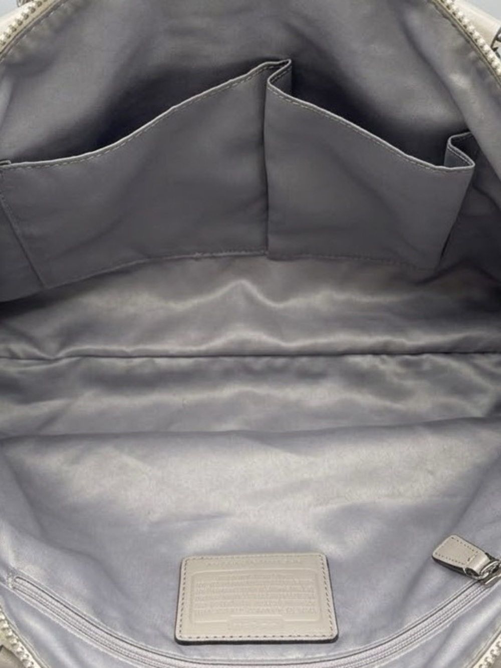 Coach Kristin Op Art Sequin / Metallic Signature Satchel Style #19328 - Picture 4 of 6